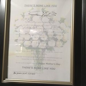 Poetry frame hang in homes/offices, all occasions